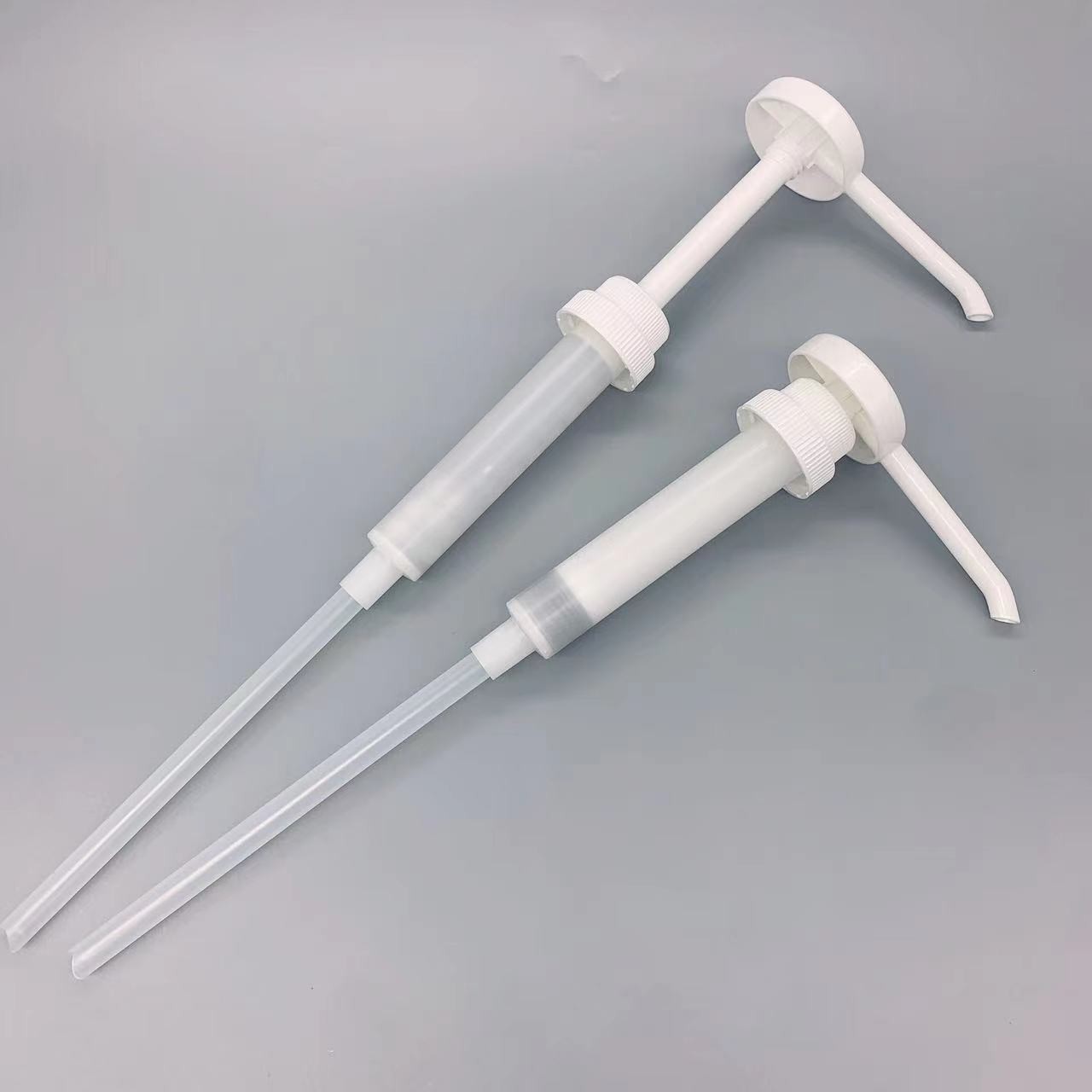 Round Head 20ml Juice Dispenser Plastic Syrup Pump white