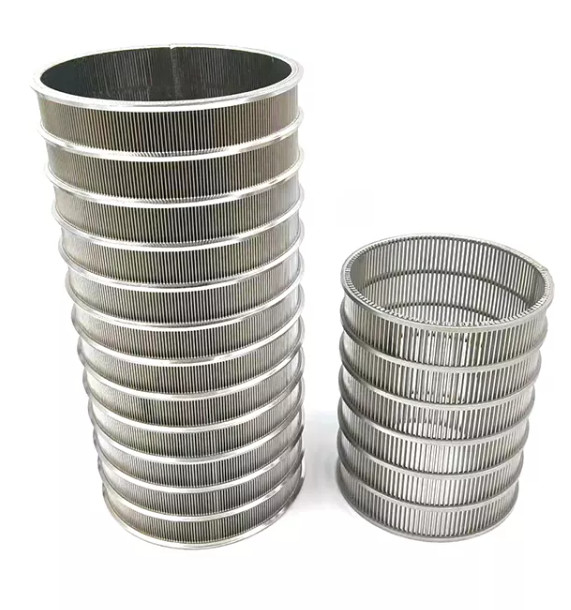 150 300 750 Microns Wedge Screen Filter 304 Ss Slot Waste Water Filtration