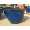 Buy cheap Round 60cmx37cm Blue Ceramic Outdoor Garden Pots from wholesalers
