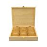 Buy cheap Simply Pine Wood Aromatherapy Oil Storage Box Mooncake Gift Box With Metal Hinge from wholesalers