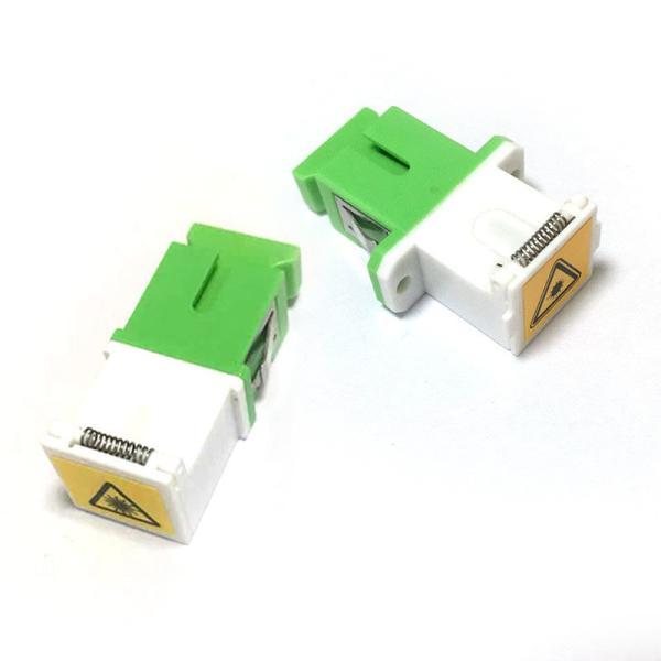 Buy cheap CATV Metro SC APC Shutter Fiber Optic Adapter ROHS For Laser Protection from wholesalers