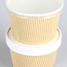Buy cheap Custom Print Disposable Hot Food Grade 350gsm Kraft Brown Ripple Paper Bowl from wholesalers