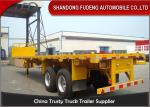 40 Foot Flatbed Trailer, 40 Tons Flatbed Truck Trailer With Twist Lock