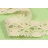 Buy cheap 3.3cm Width Cotton Crochet Lace Trim Nonstretched With Floral Ornament from wholesalers
