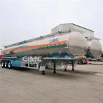 CIMC Tri/3 Axle 42000 Liters Aluminum Truck Fuel Tanks Trailer for Sale in Costa