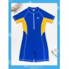 Buy cheap Printing Boys Swimwear Sets One Piece Boy Swimsuit Splicing Hot Spring Zipper from wholesalers