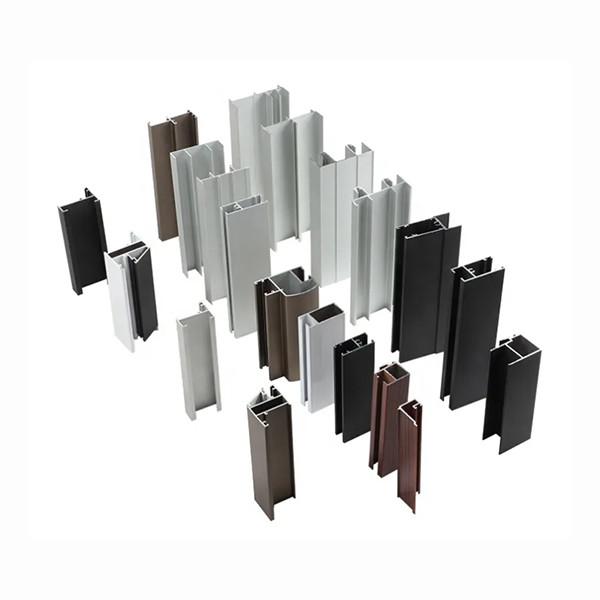 Mill Finished 6063 Aluminium Door Frames Wood Grain Aluminium Sliding Door