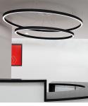 Round Aluminum LED Channel For LED Strip Lights Bendable Black Color