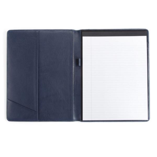 Buy cheap Fashion Blue Personalized Leather Padfolio For Office / Conference / Business from wholesalers