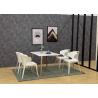 Buy cheap Nordic Coloured Plastic Dining Chairs With Arms 52cm 78cm from wholesalers