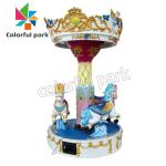 Coin op Arcade Fiberglass Kids Ride Horse Carousel Swing Arcade Ride Coin