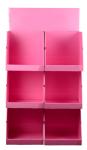 Buy cheap Pink KT Recyclable Wine Cardboard Display Stands Varnishing Coating from wholesalers