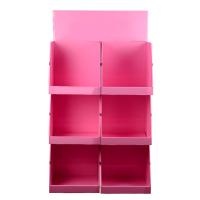 Buy cheap Pink KT Recyclable Wine Cardboard Display Stands Varnishing Coating product