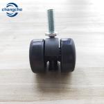 37mm Swivel Nylon Threaded Stem Furniture Casters Wheel For Office Chair