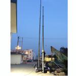 10m locking pneumatic telescopic mast 70kg payloads-mobile telecom mast tower