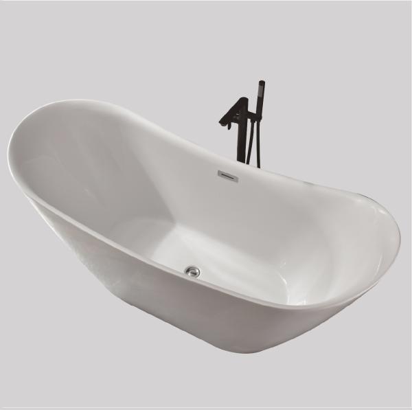 Buy cheap Freestanding Bathroom Bathing Acrylic Slipper Bath Movable Single Person from wholesalers