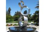 Buy cheap Contemporary Stainless Steel Sculpture Garden Stainless Steel Water Fountain from wholesalers
