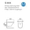 Buy cheap Factory Floating Wall-hung Toilet White Bathroom Tankless Hanging Wall Mounted Toilet Bowl Ceramic Wall Hung Toilet from wholesalers