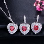 Fashion Silver Color Jewelry Sets Bridal Necklace Earrings Bracelet Wedding