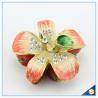 Buy cheap Metal Material Beautiful Flower Shape Crystal Trinket Box SCJ564 from wholesalers