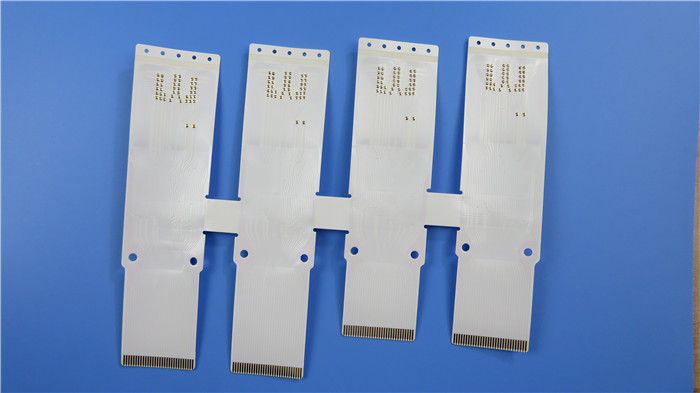 White Flexible PCB Board on PET with Bulge Pads and Immersion Gold for Printer