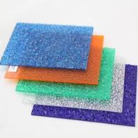 Buy cheap 100% Bayer UV Embossed Solid Polycarbonate Sheet Outdoor Crystal Polycarbonate product