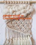 Macrame Wall Art Hanging, Tapestry Wedding Decoration, Bunting Banner knitted,