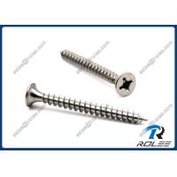 Buy cheap 304/316/410 Stainless Steel Philips Bulge Head Drywall Screws, Full Thread product