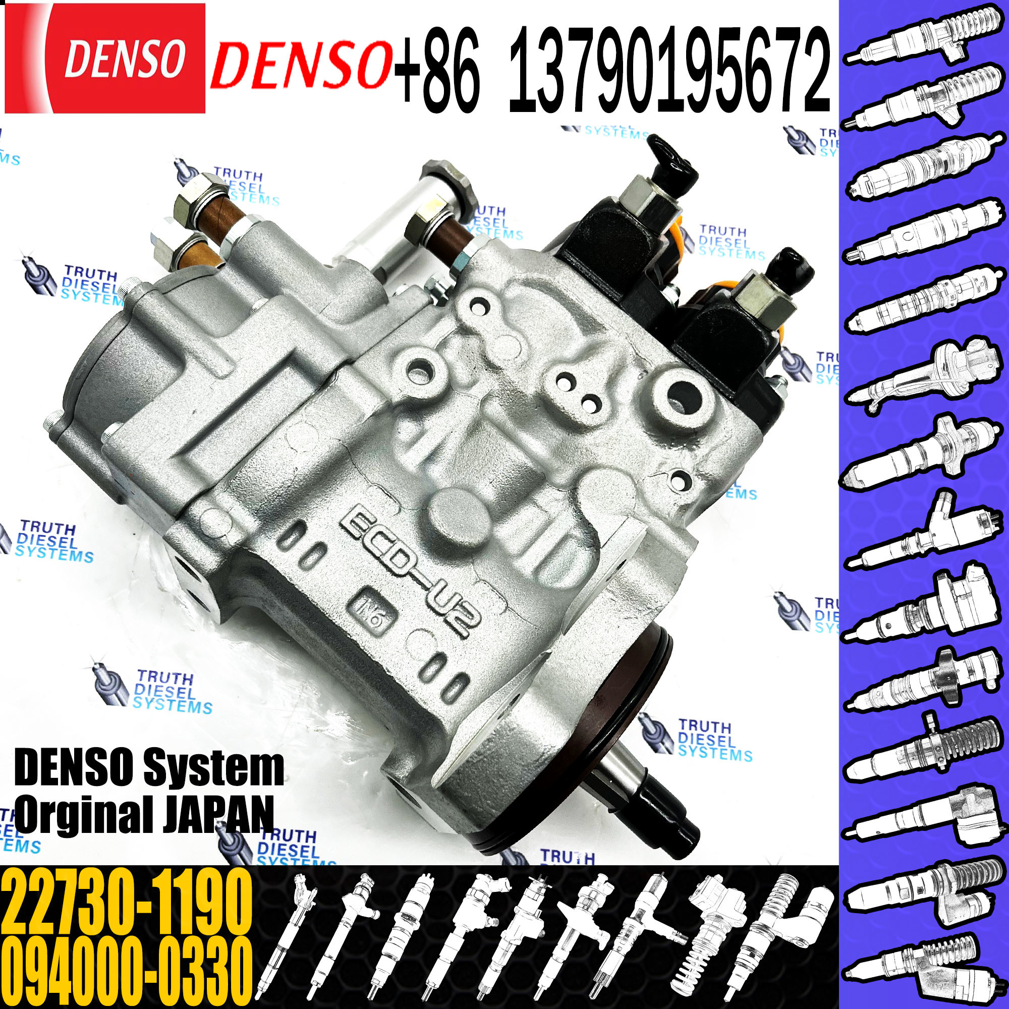 094000-0330 22730-1190 094000-0330 22730-1191 HP0 fuel injection pump Isuzu 6WG1