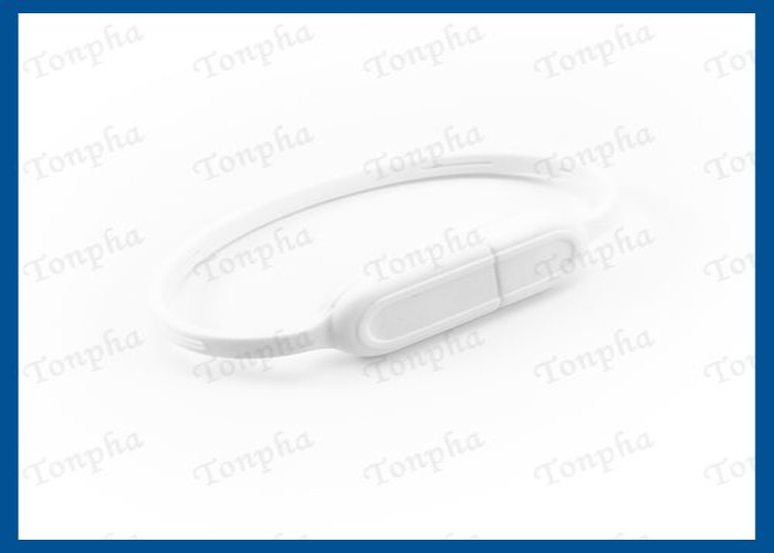 Promotional Thin Wristband Flash Drive Convenient Carrying Silicone Material