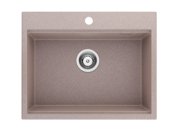 Hot sale Single Bowl Top-mount Granite Kitchen Sink/Quartz Sink with Muti-Color