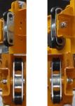 Passenger And Material Hoist Spare Parts Twin Roller Assembly For Drive Device /
