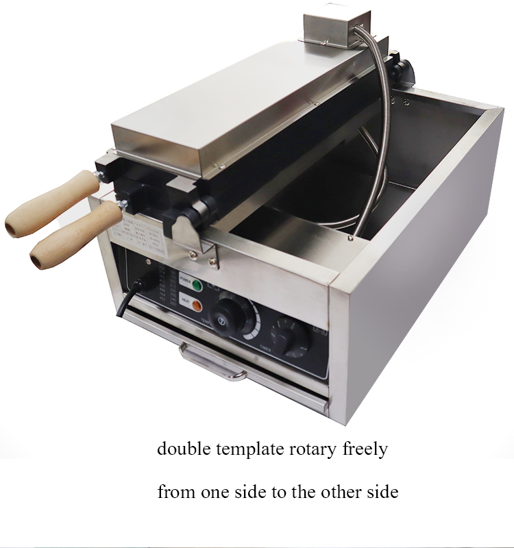 Make Perfect Snacks with Our Commercial Non-stick 4pcs Ice Open Mouth Fish Waffle Maker