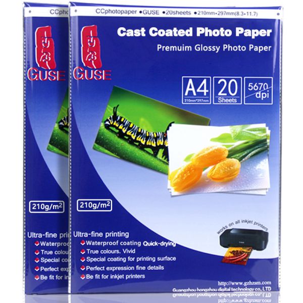 Smooth Glossy 180 Gsm Glossy Photo Paper , A4 Size Photo Paper For Albums
