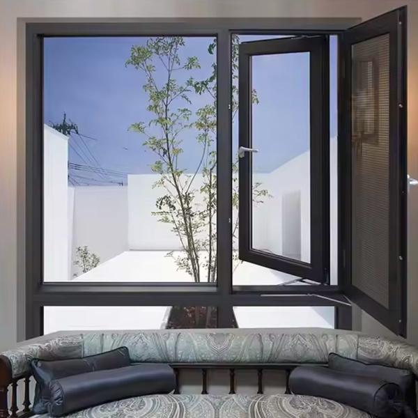 Buy cheap Fireproof Aluminium Frame Casement Window Horizontal Opening American Standard Window from wholesalers