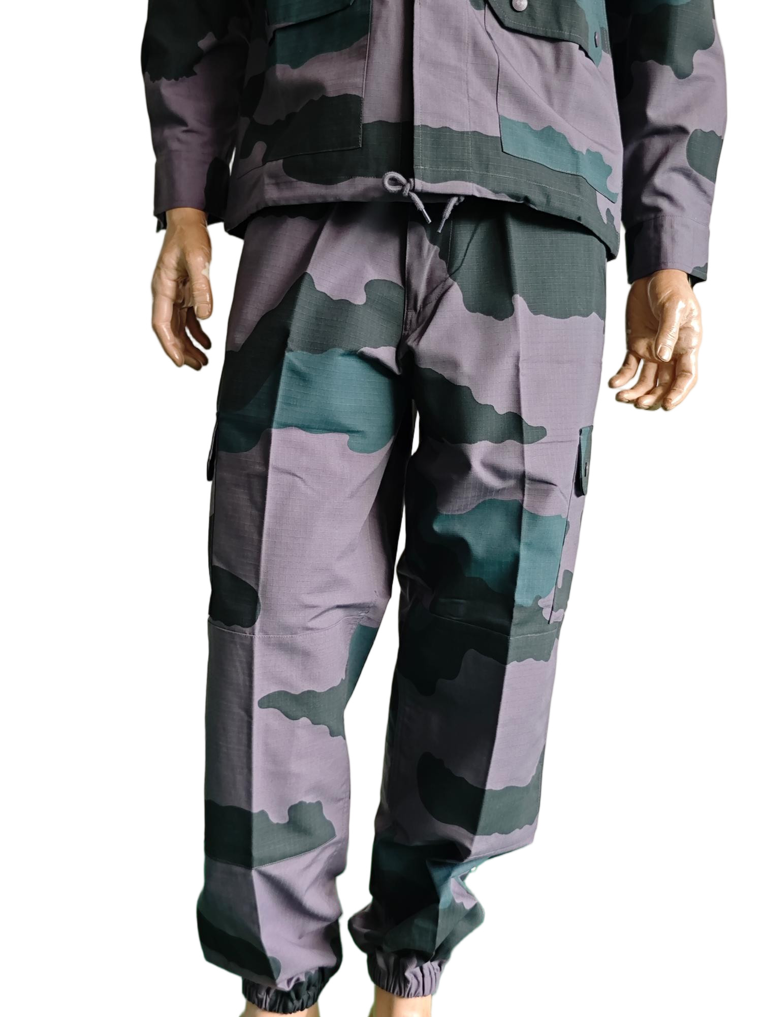 Breathable and Abrasion Resistant French Military Uniform Set in Stealth Purple F1 Combat System for Comfort and Protection