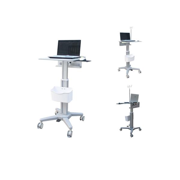 Buy cheap Aluminum Column Medical Computer Trolley Hospital Mobile Warding Rounds With Battery from wholesalers