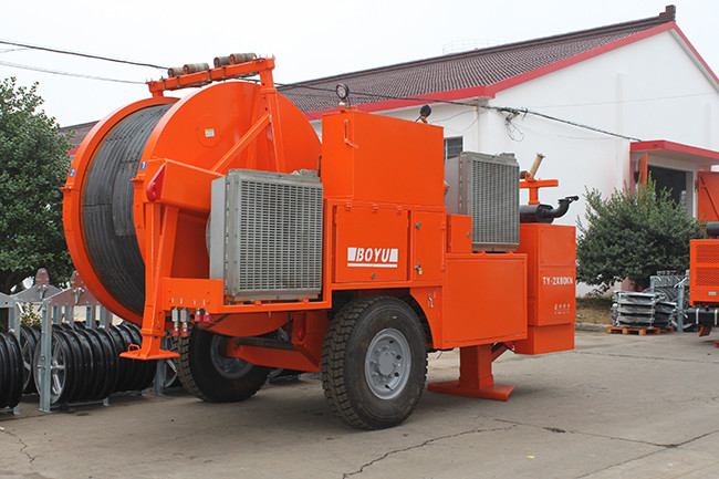 Max Tension 2x100kN 1x200kN Overhead Line Hydraulic Cable Tensioner