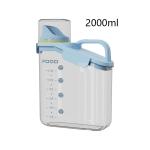 2000ml Capacity Plastic lunch Box Food Container with Graduation Lines