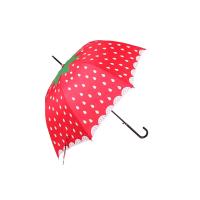 Buy cheap 23 Inch Lovely Solid Stick Umbrella Strawberry Printing Portable For Children product