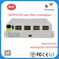 Buy cheap PCM MUX of 30 lines telephone over fiber multiplexer , FXO/FXS over fiber product