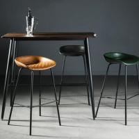 Buy cheap Wooden Brown Bar Table Leather 840HMM Counter Bar Chair With PVC Edging product