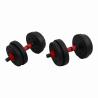 Buy cheap 10/15/20/30/40/50kg Colorful Cement Dumbbell Set , ODM Home Barbell Kit from wholesalers