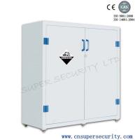 Buy cheap Vertical Plastic Solvent Acid / Alkaline Corrosive Storage Cabinet 2 Fixed Shelves / Dual Door product