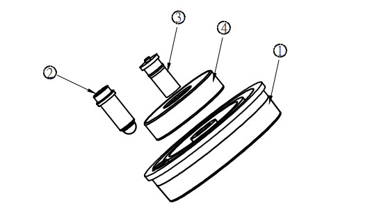 OD20.0mm Customized 5A Rounded 2Pin Magnetic Brass C6801 Pogo Pin Connector