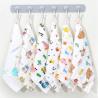 Buy cheap Customized Organic Cotton Muslin Baby Towels Burp Cloth 30x30cm 25x50cm in White from wholesalers