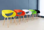 Modern leisure dessert shop dining chair business negotiation clear bar chair