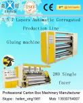 CE Corrugated Paper Carton Making Machine A B Flute Profiles 50Hz 380V Three