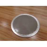 Buy cheap Sus316l 10 Micron Sintered Porous Disc Filter 2.0mm Thickness Dia 90mm product