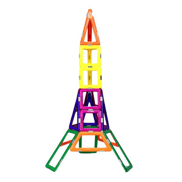 Colorful Iron Tower Shapes Magnetic Construction Toys 3D Magnetic Building